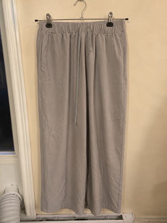 Pants - Men's Casual Elastic-Waist Relaxed Pants - Light Gray